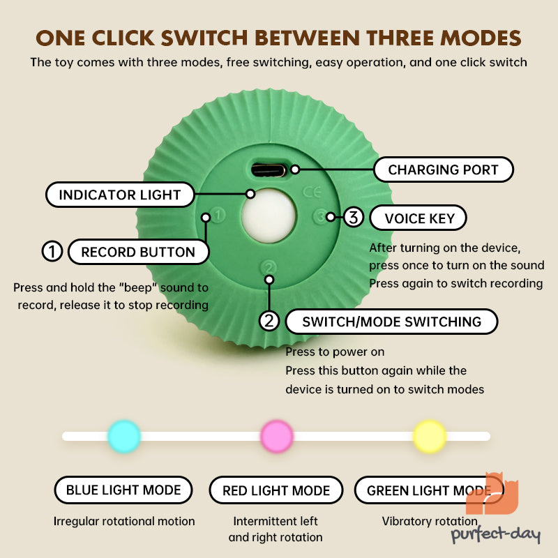 ROTATING BALL CAT TOY
