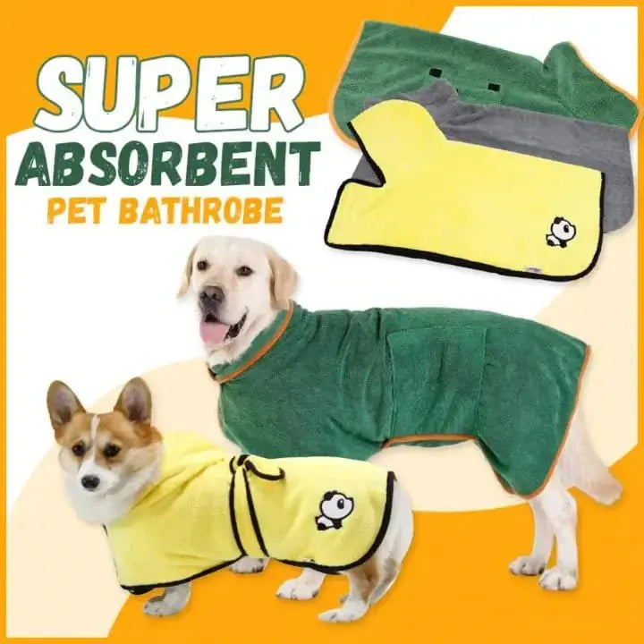 Peignoir absorbant pour chien