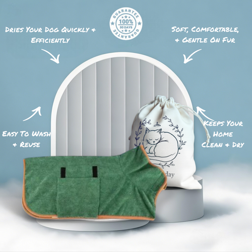 Absorbent Dog Bathrobe