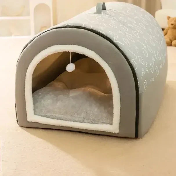 Niche pour chien chaude en hiver