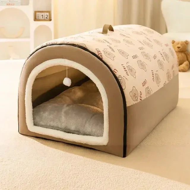 Niche pour chien chaude en hiver