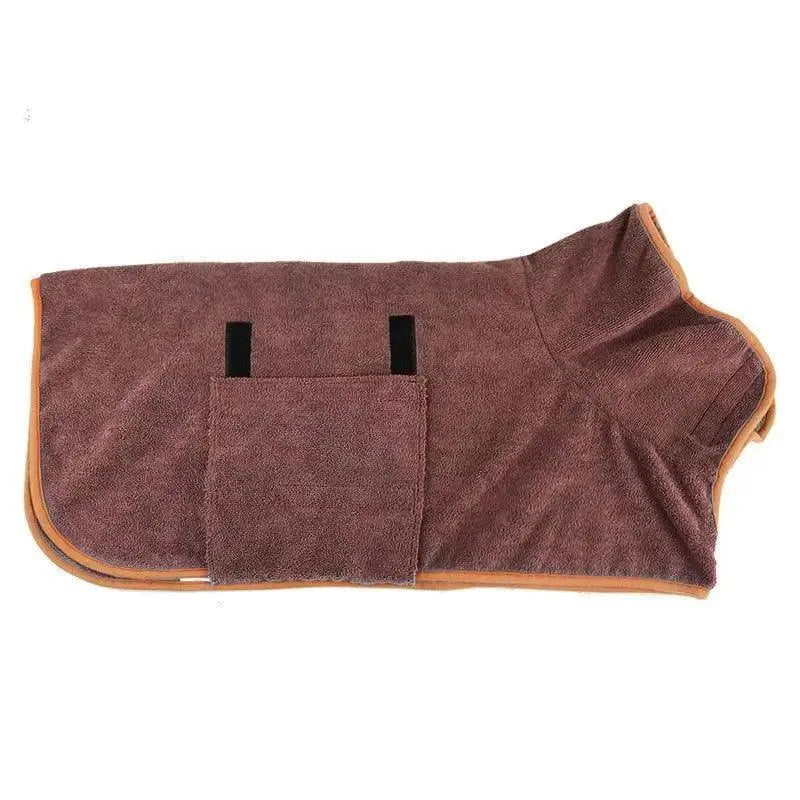 Peignoir absorbant pour chien