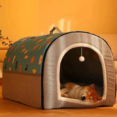 Niche pour chien chaude en hiver