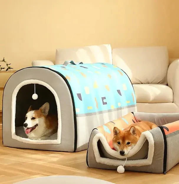 Niche pour chien chaude en hiver