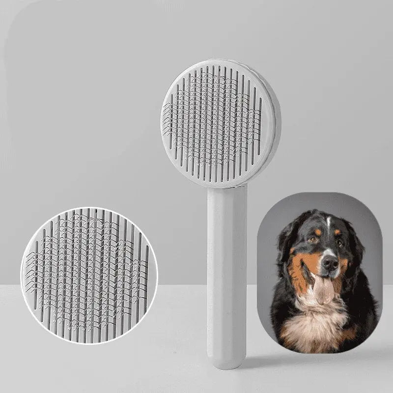 Brosse lissante autonettoyante