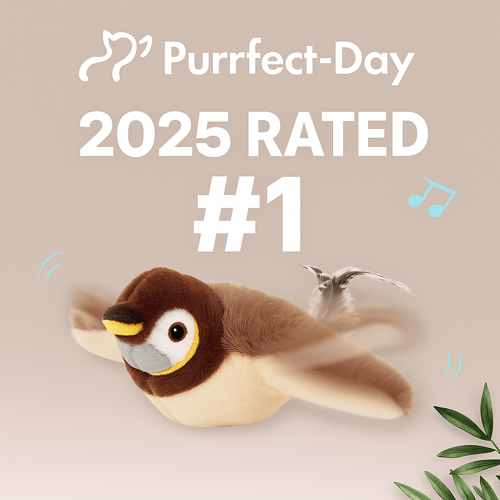 Flying Bird 2.0 toy for bird-like indoor cat play