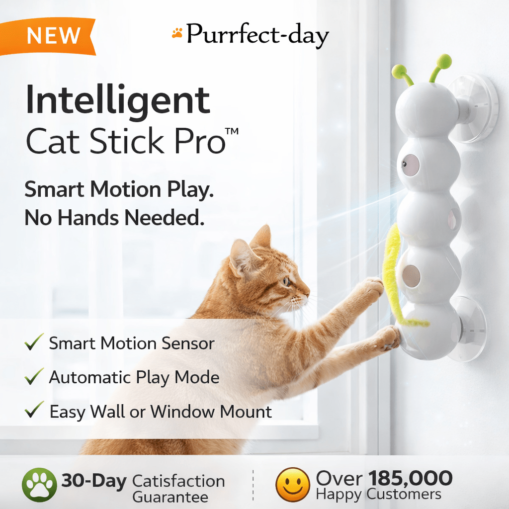 Intelligent Cat Stick Pro automatic teaser toy for indoor cats