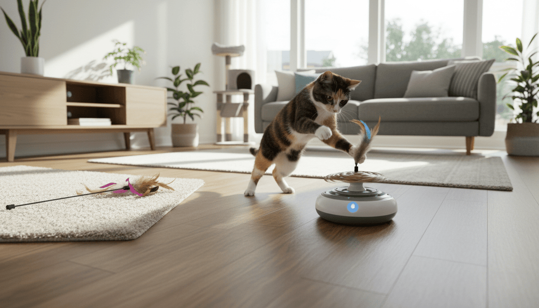 Automatic Toy Vs Wand Toy For Cats Home Alone: Which Fit Makes More Sense for Indoor Cats? - Purrfect-day