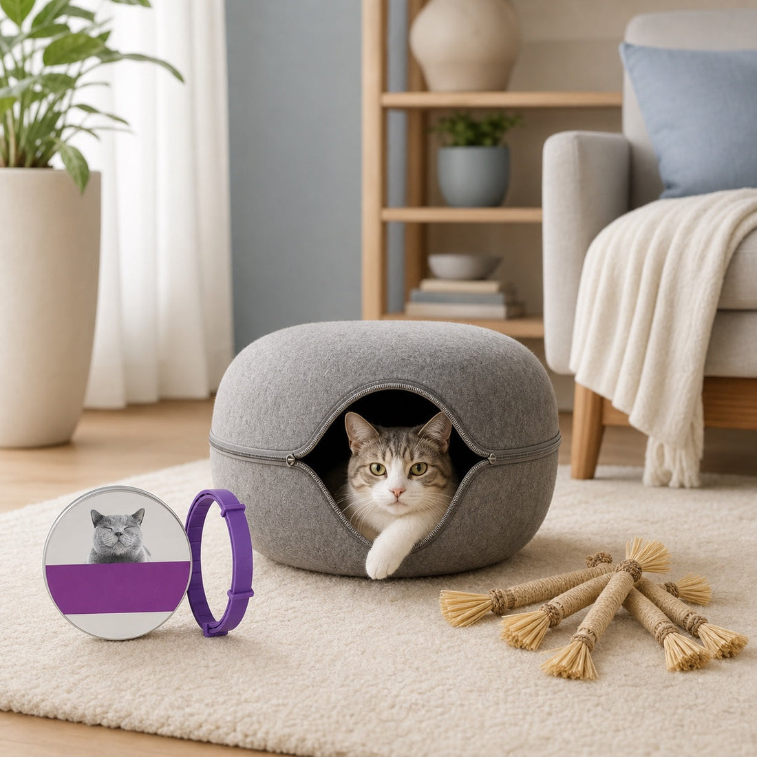 Calm and Comfort Sampler Box with cave collar and silvervine sticks