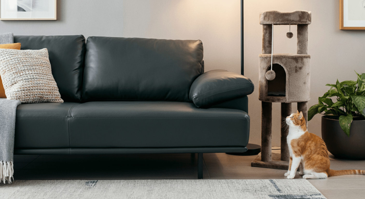 How to Protect Leather Furniture From Cats (Before It's Ruined) - Purrfect-day