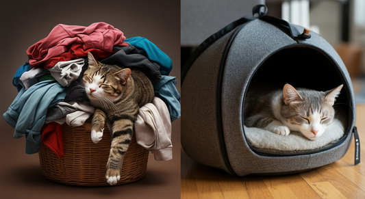 Featured Image for article: Why Do Cats Sleep on Your Clothes? The Science of Scent
