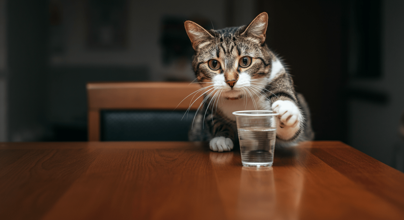 Why Do Cats Knock Things Off Tables? (And How to Stop It) - Purrfect-day