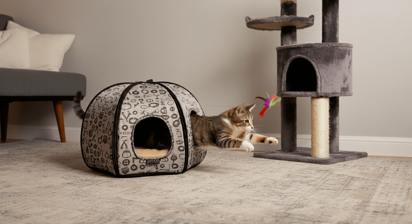 How to Build an Indoor Cat Obstacle Course in a Small Space - Purrfect-day