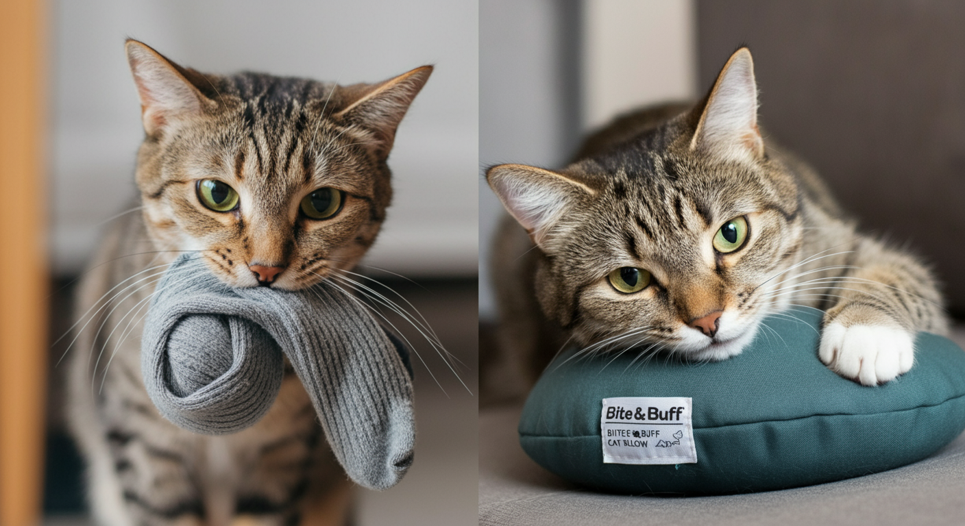 Featured Image for article: Why Does My Cat Carry My Socks Around Crying?