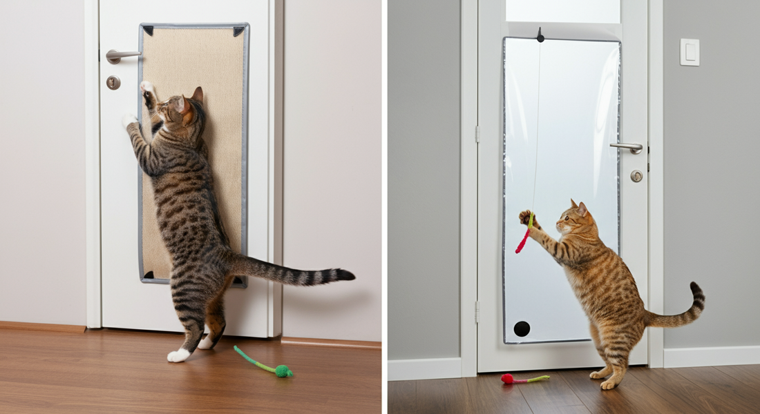 Featured Image for article: Why Cats Hate Closed Doors (And How to Stop the Scratching)