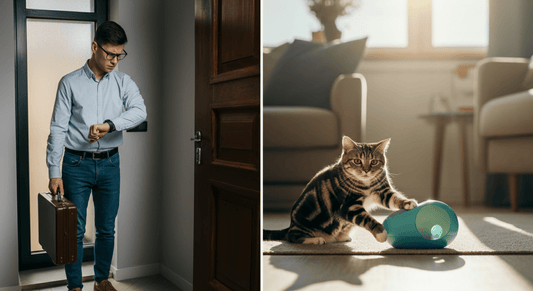 Can I Leave Automatic Cat Toys On While at Work? (Safety Guide) - Purrfect-day