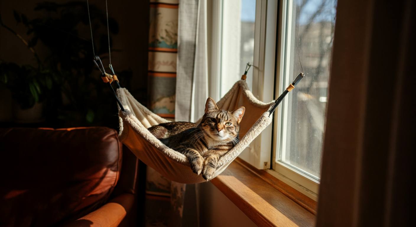 Featured Image for article: How to Keep a Single Indoor Cat Happy (Without Getting a Second Cat)
