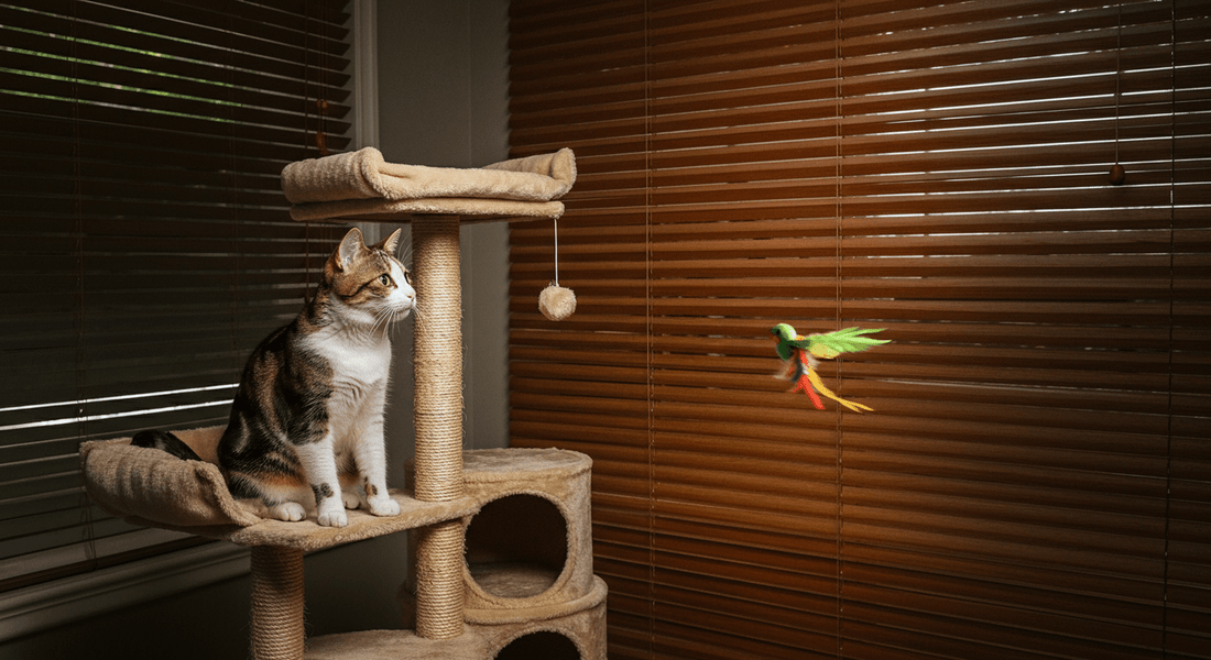 How to Entertain an Indoor Cat Without a Window View - Purrfect-day