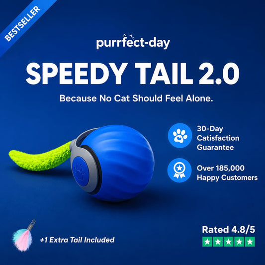 Speedy Tail 2.0 rolling interactive cat toy