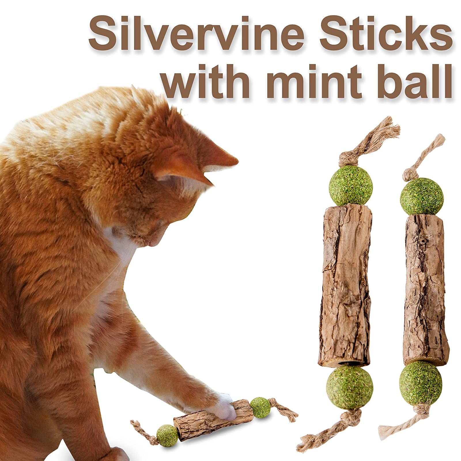 VineChew™ Natural Silvervine & Catnip Chews — 3 Pack