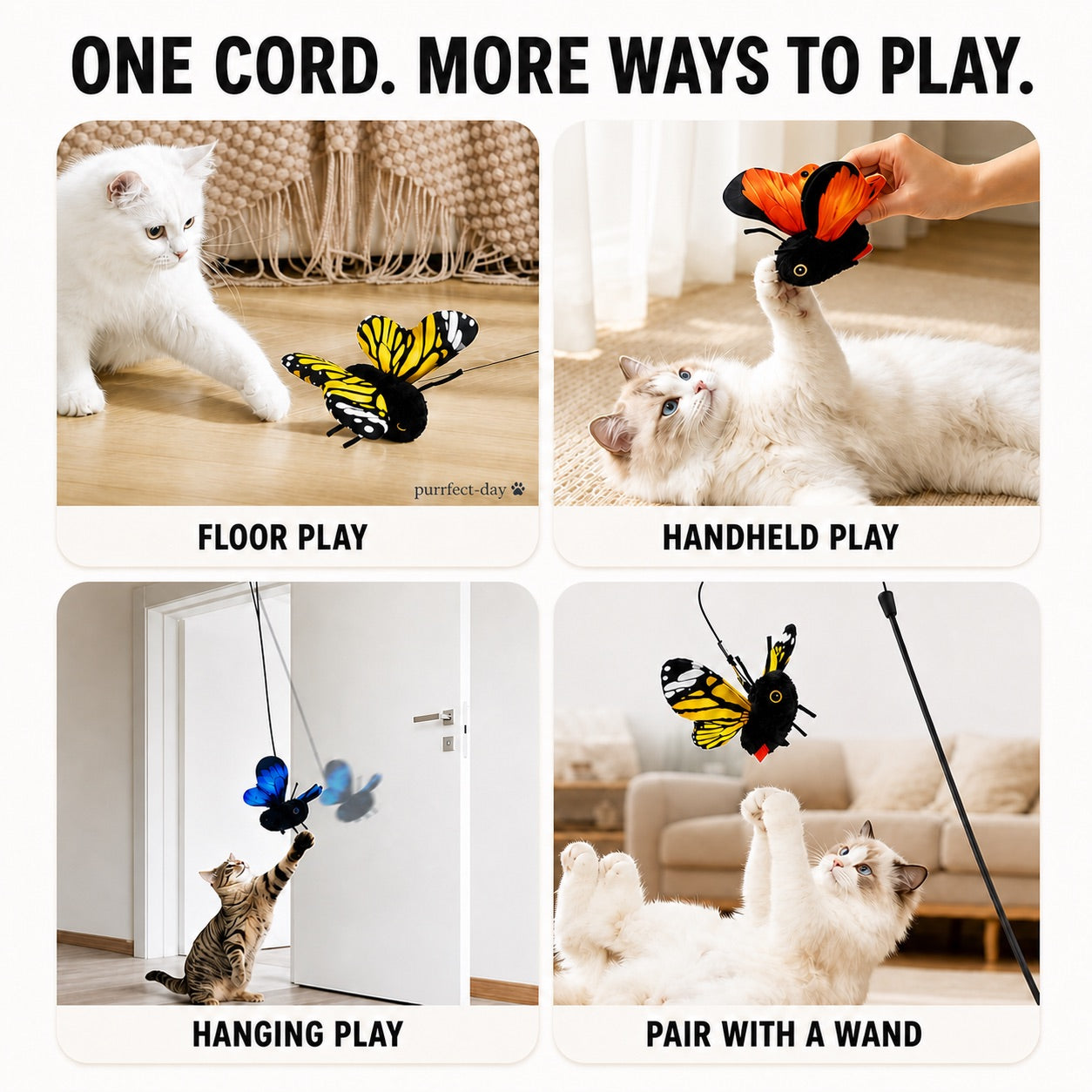 FlutterBloom shown in floor, hand-held and supervised hanging play