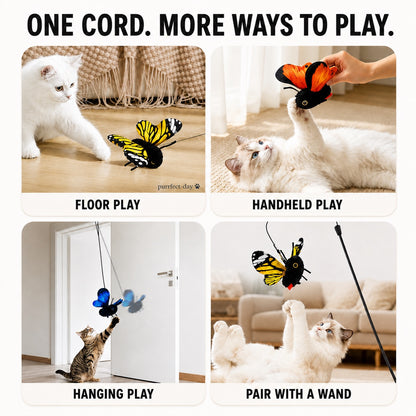 FlutterBloom shown in floor, hand-held and supervised hanging play