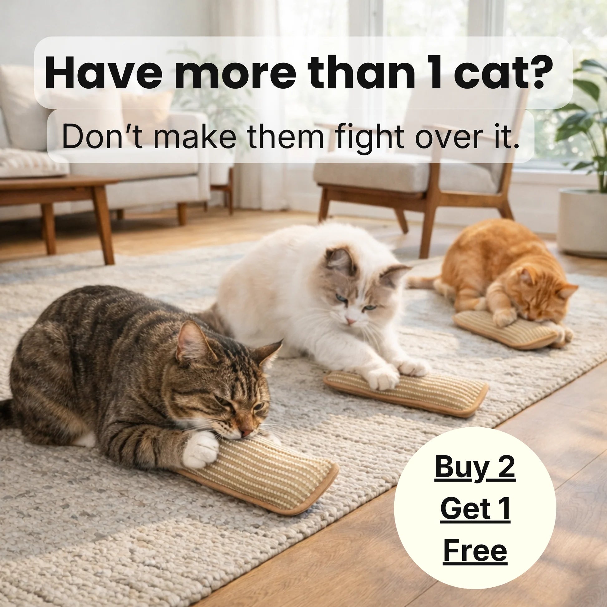 Bite & Buff Cat Pillow for cats | Purrfect - day