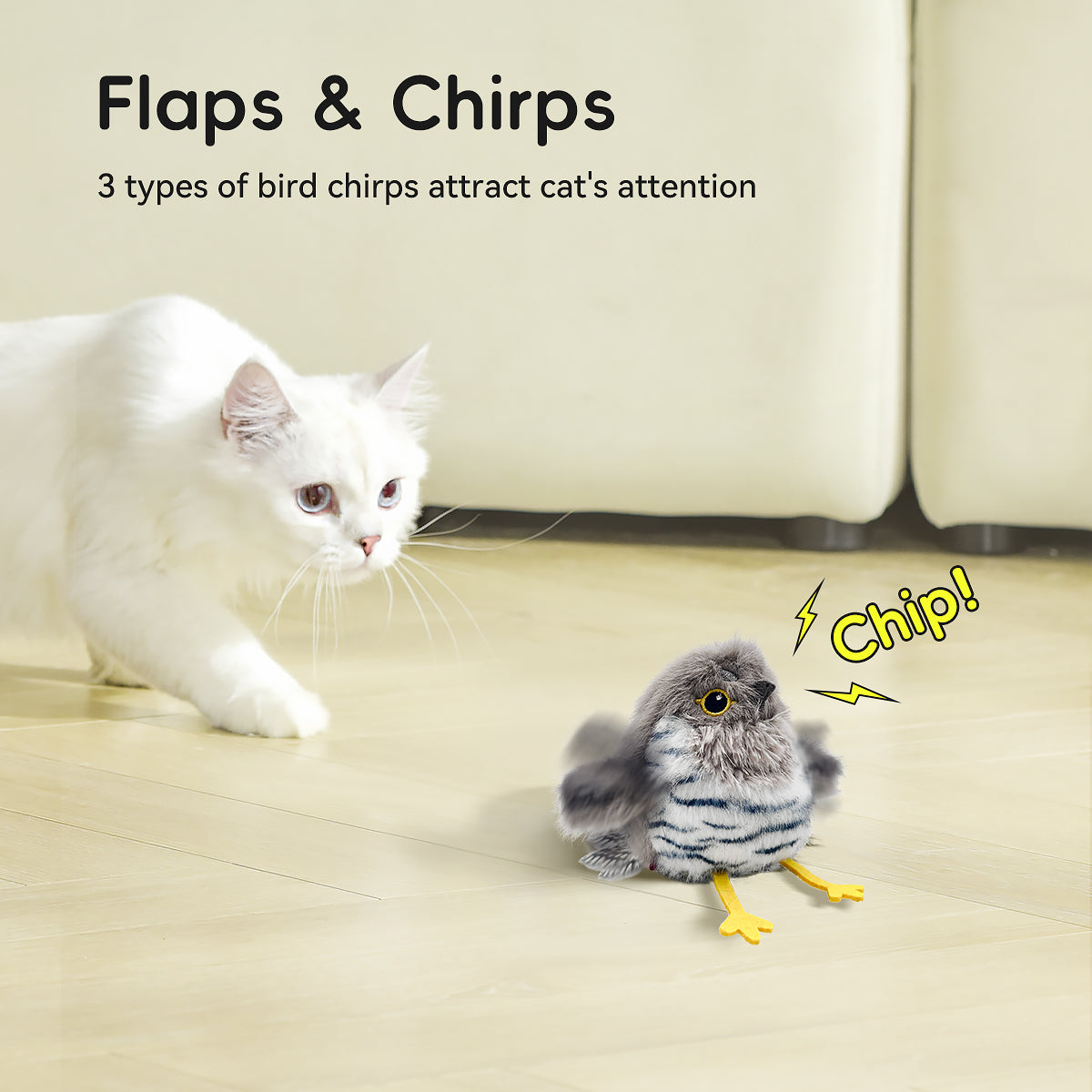 ChirpBuddy™ Interactive Bird Cat Toy