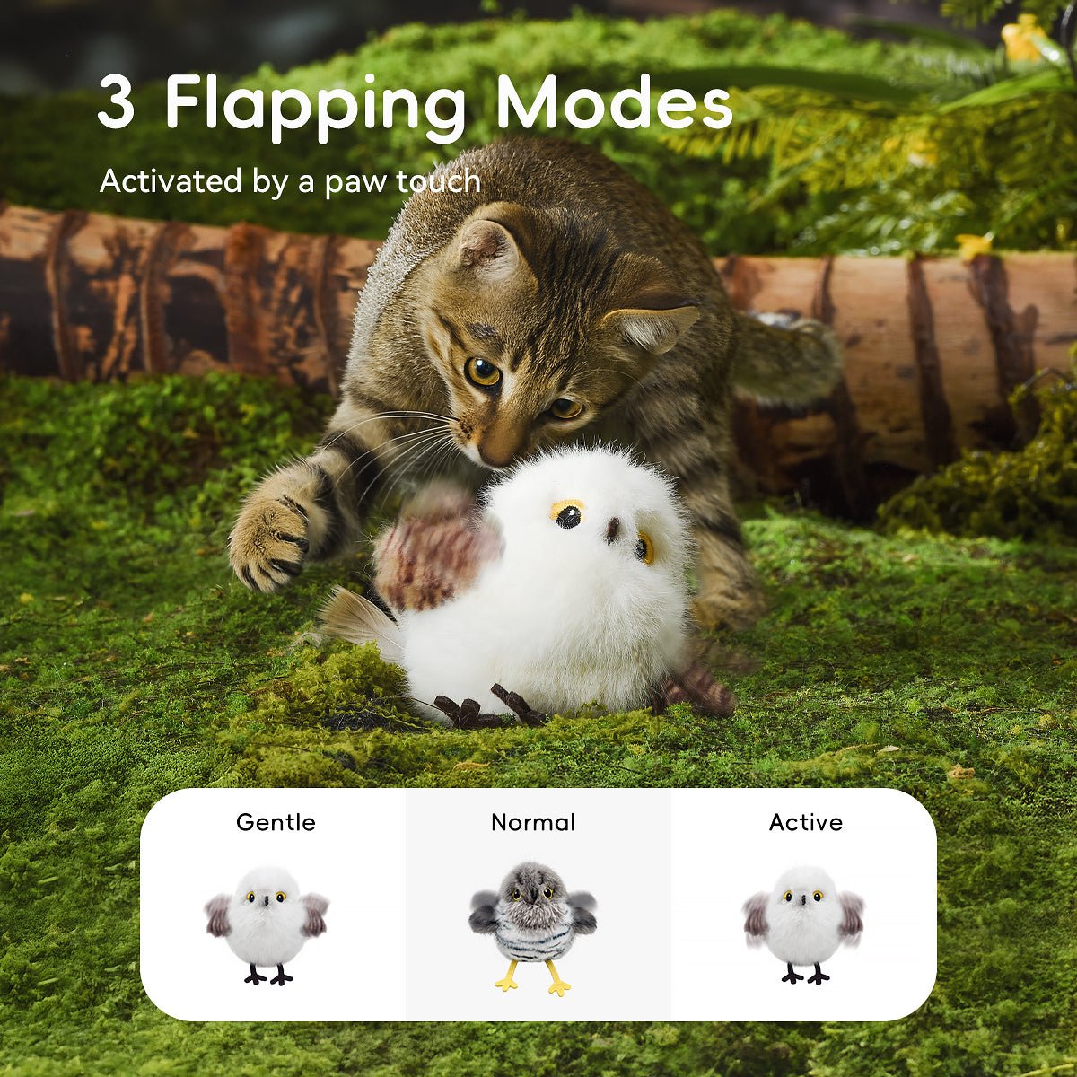 ChirpBuddy™ Interactive Bird Cat Toy for cats | Purrfect - day