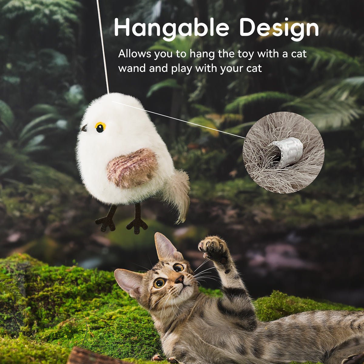 ChirpBuddy™ Interactive Bird Cat Toy for cats | Purrfect - day