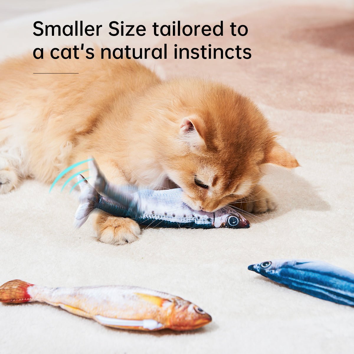 Floppy Fish Mini™ for cats | Purrfect - day