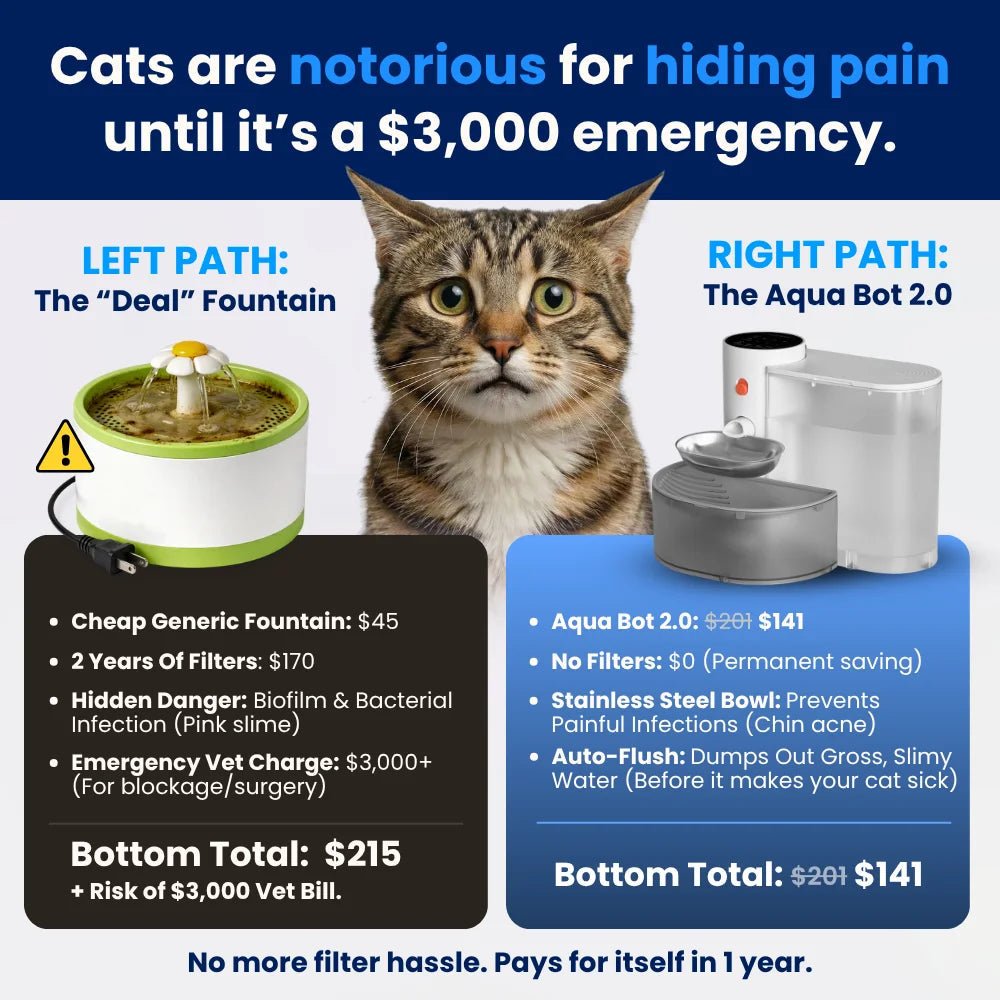 Aqua Bot 2.0 | Filter - Free Cat Water Fountain for cats | Purrfect - day