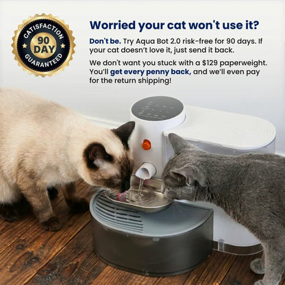 Aqua Bot 2.0 | Filter - Free Cat Water Fountain for cats | Purrfect - day