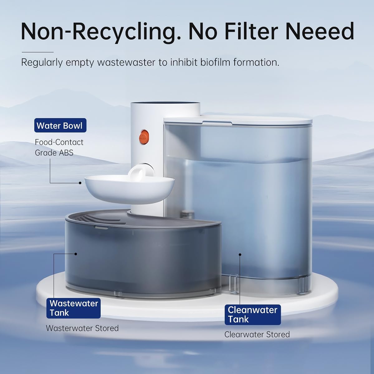 Aqua Bot 2.0 | Filter - Free Cat Water Fountain for cats | Purrfect - day