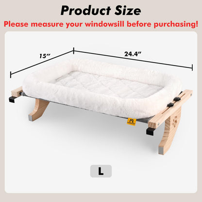 Wooden Cat Window Bed