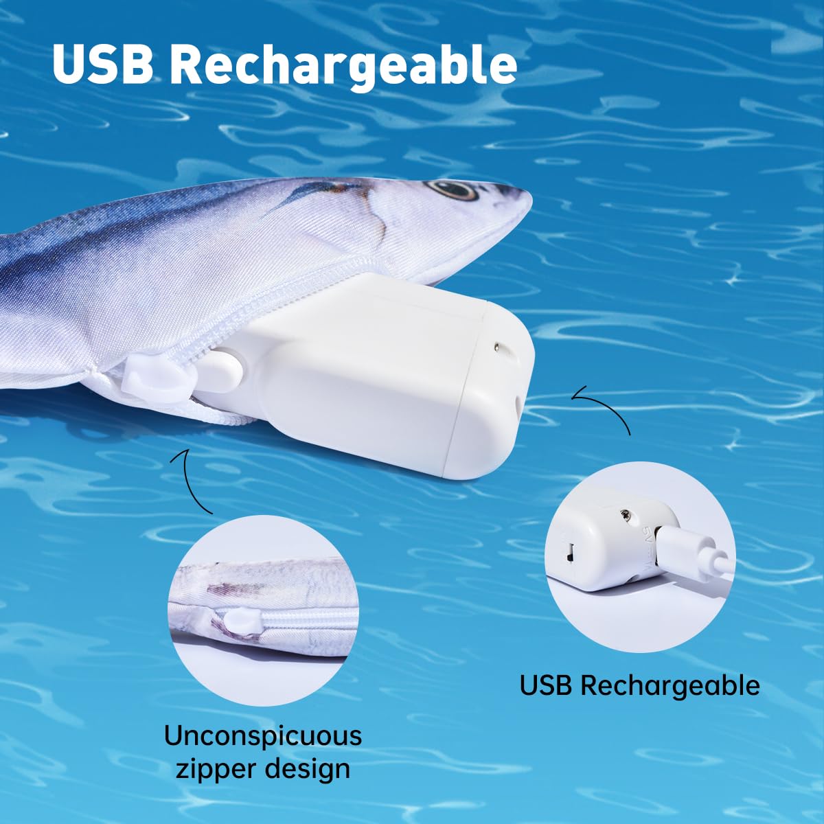 Floppy Fish Mini™ for cats | Purrfect - day