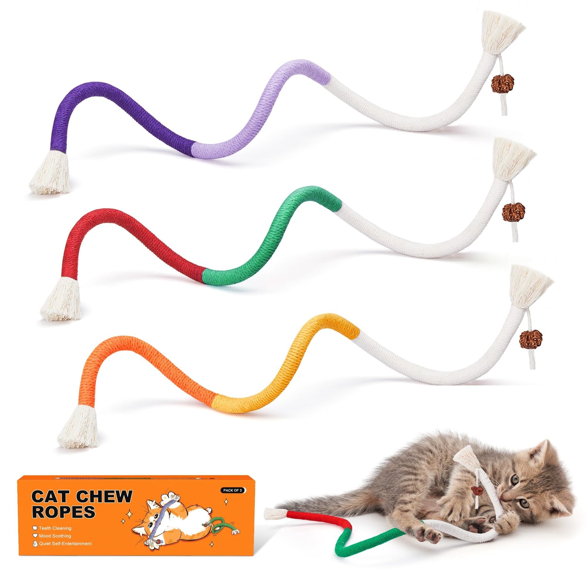 Catnip Chew Rope Toy for cats | Purrfect - day