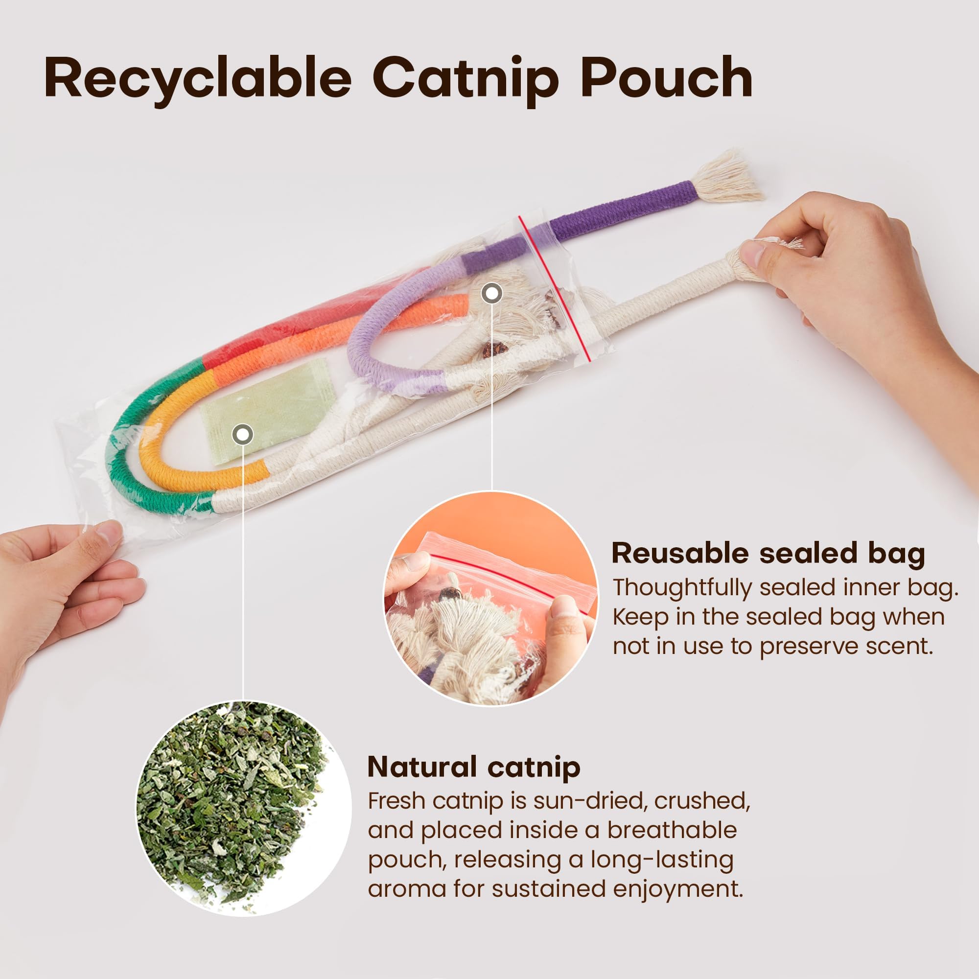 Catnip Chew Rope Toy for cats | Purrfect - day