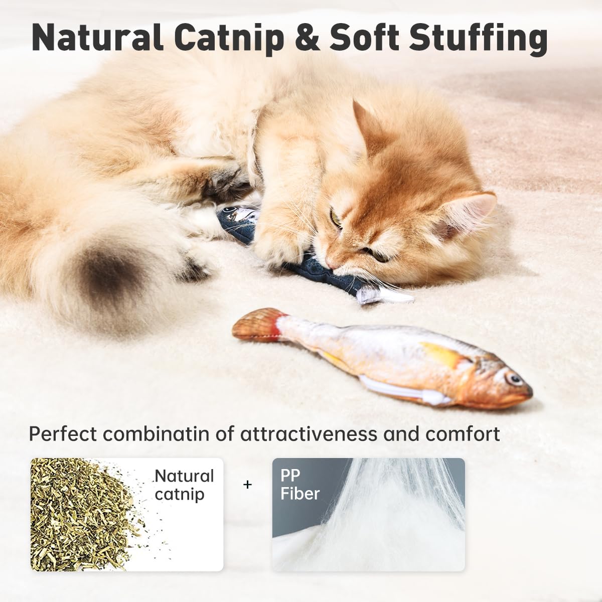 Floppy Fish Mini™ for cats | Purrfect - day