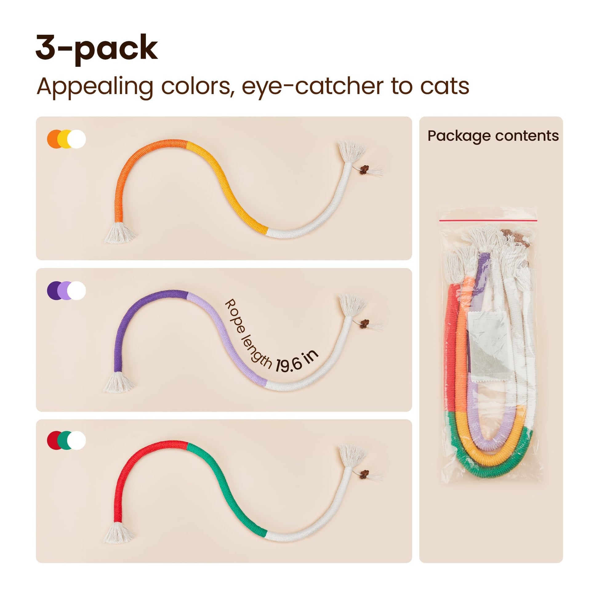 Catnip Chew Rope Toy for cats | Purrfect - day