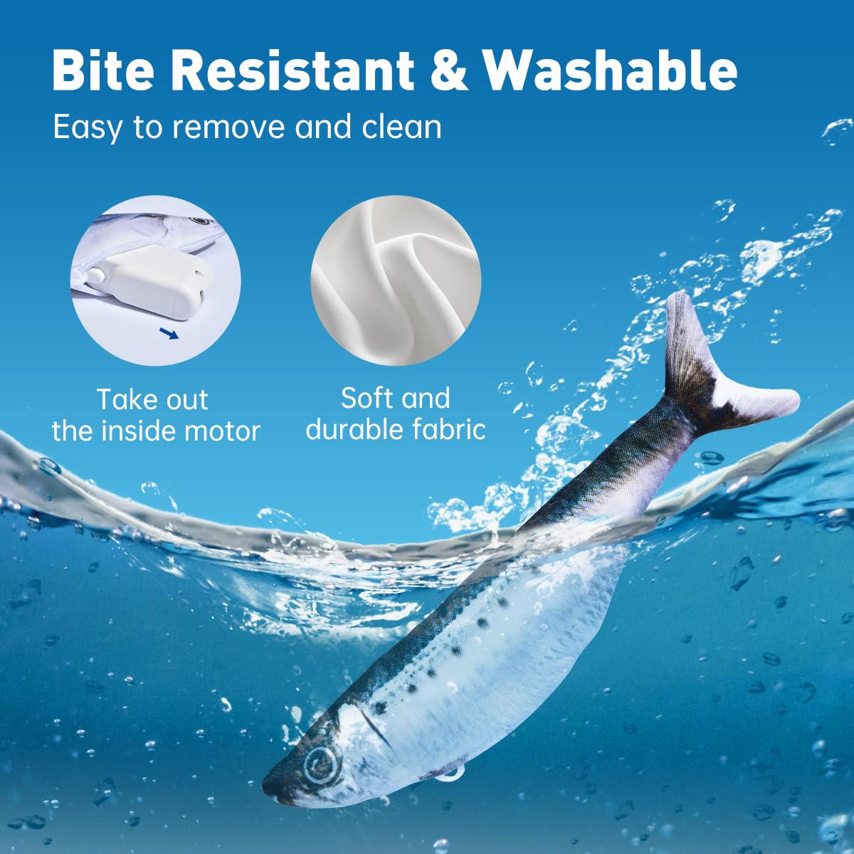 Floppy Fish Mini™ for cats | Purrfect - day