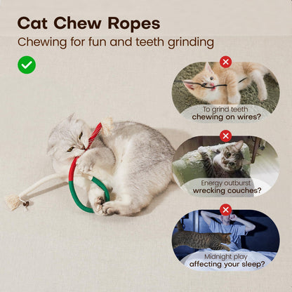 Catnip Chew Rope Toy for cats | Purrfect - day