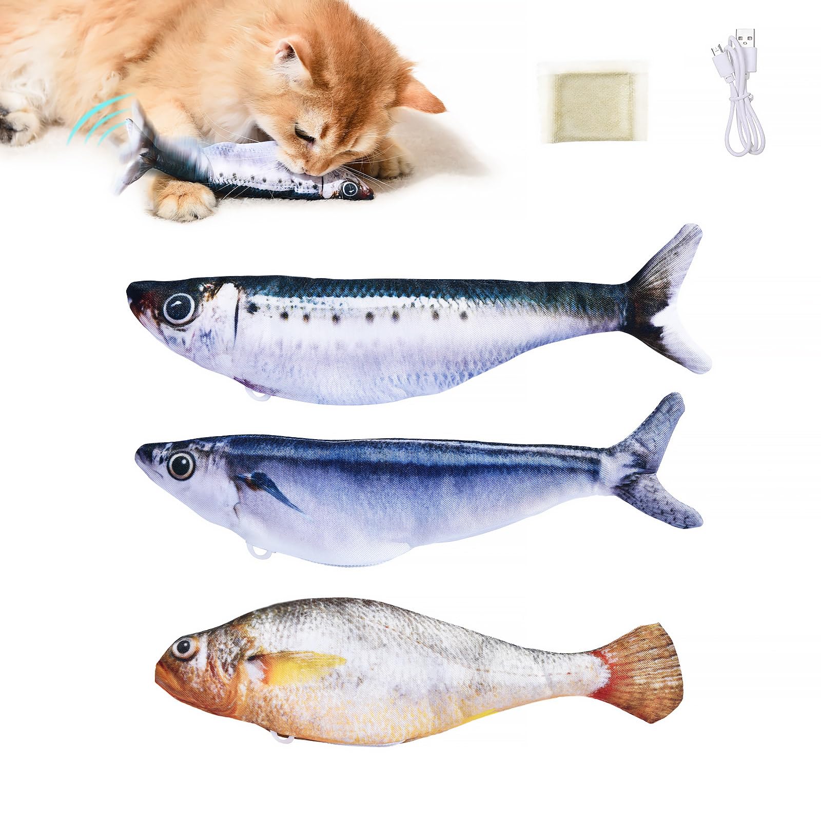 Floppy Fish Mini™ for cats | Purrfect - day