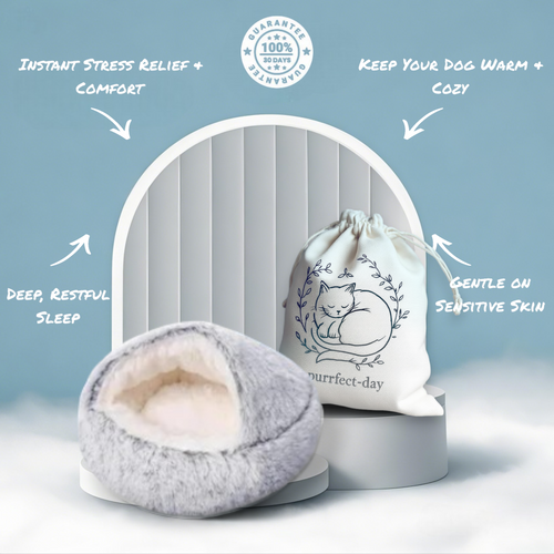 Lit apaisant en peluche pour chien