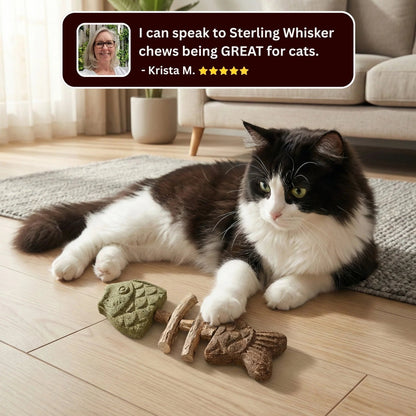 PurrBite™ 3-in-1 Catnip & Silvervine Chew