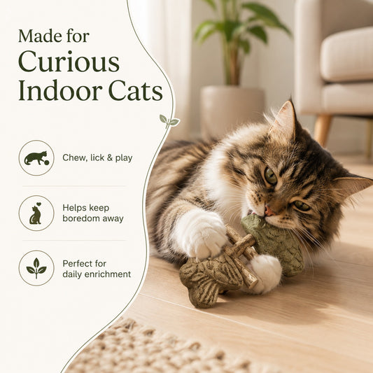 PurrBite™ 3-in-1 Catnip & Silvervine Chew