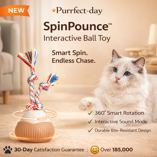 ROTATING BALL CAT TOY