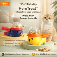 Superman Food Dispenser for cats | Purrfect - day