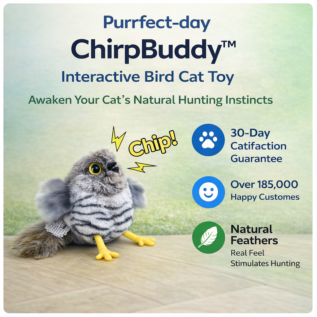 ChirpBuddy™ Interactive Bird Cat Toy