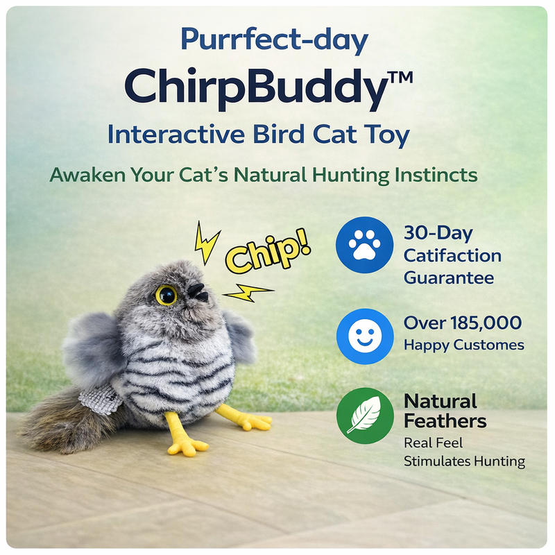 ChirpBuddy™ Interactive Bird Cat Toy